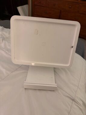 White Square Tablet POS Stand